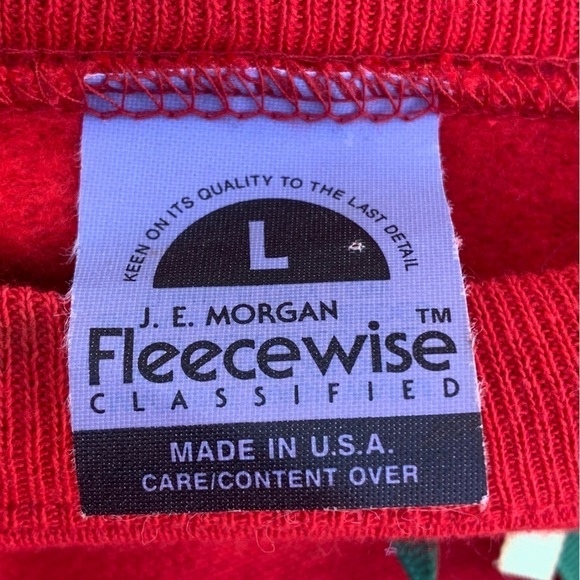 Vintage Crewneck Sweatshirt Ribbons Christmas Tree Large - Picture 5 of 8